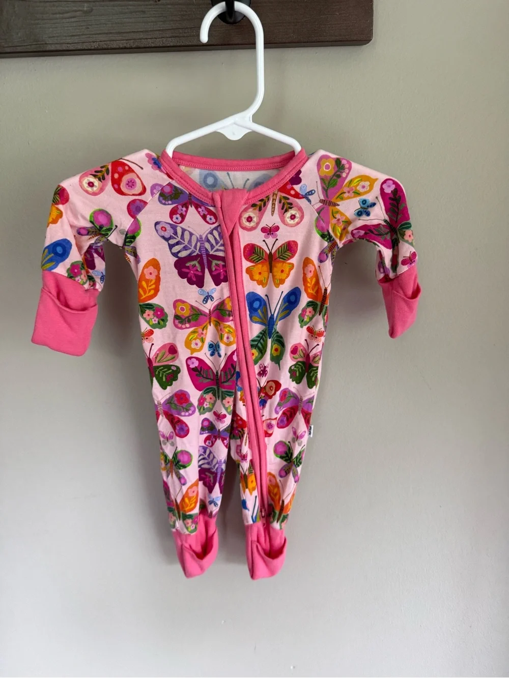 Little Sleepies Preemie butterflies zippy